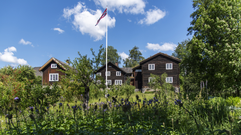 Bjerkebæk med hage