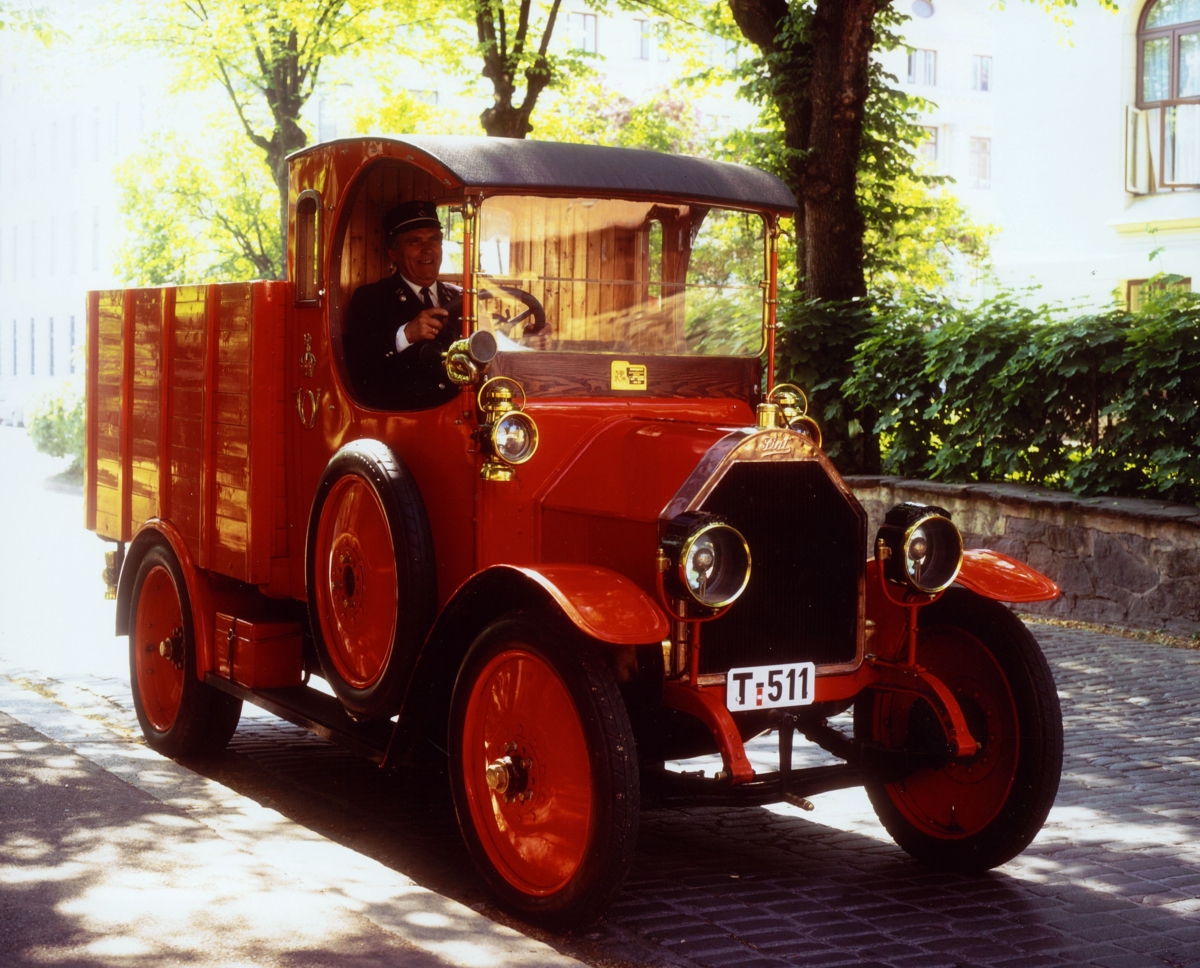 Fiat 15 Ter Lorry, 1914 modell. Foto: Norges Postmuseum